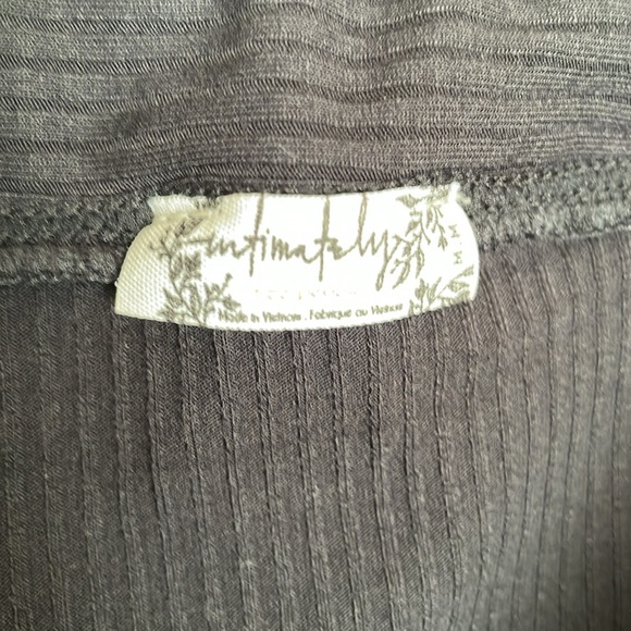 Free People New with tags Black fine line tube top cropped Size M - Picture 3 of 5